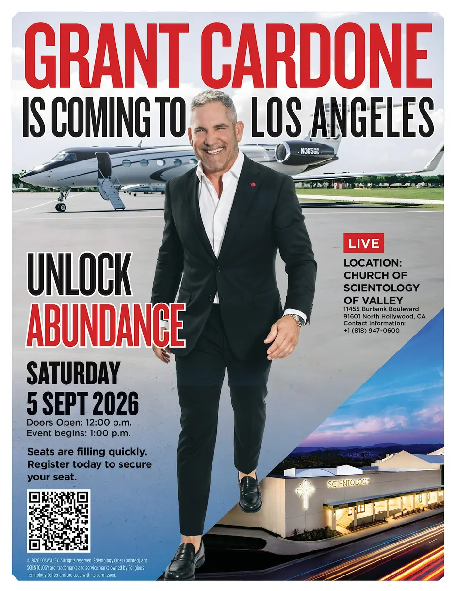 Grant Cardone is coming to Los Angeles — Unlock Abundance — Saturday, 5 September 2026